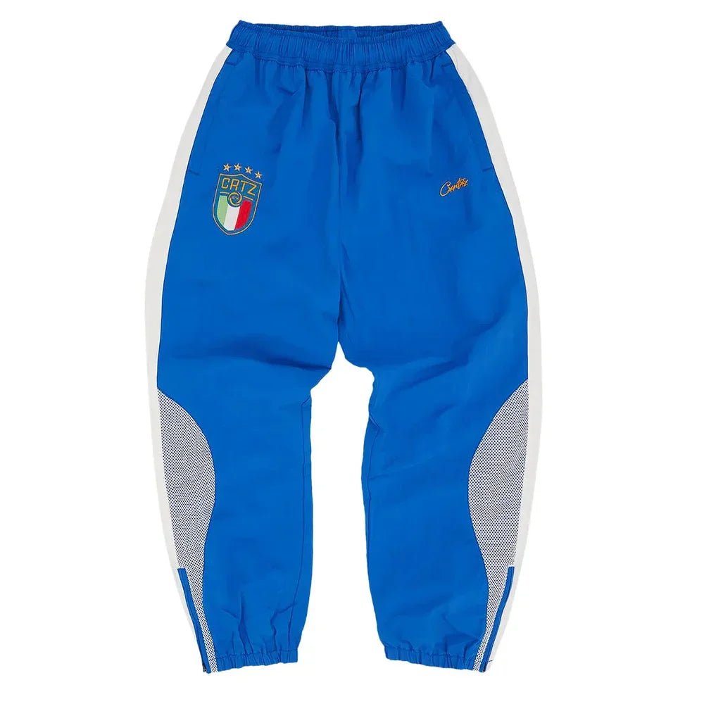 Corteiz Italia Shuku Pant Blue/White – AFewVibe