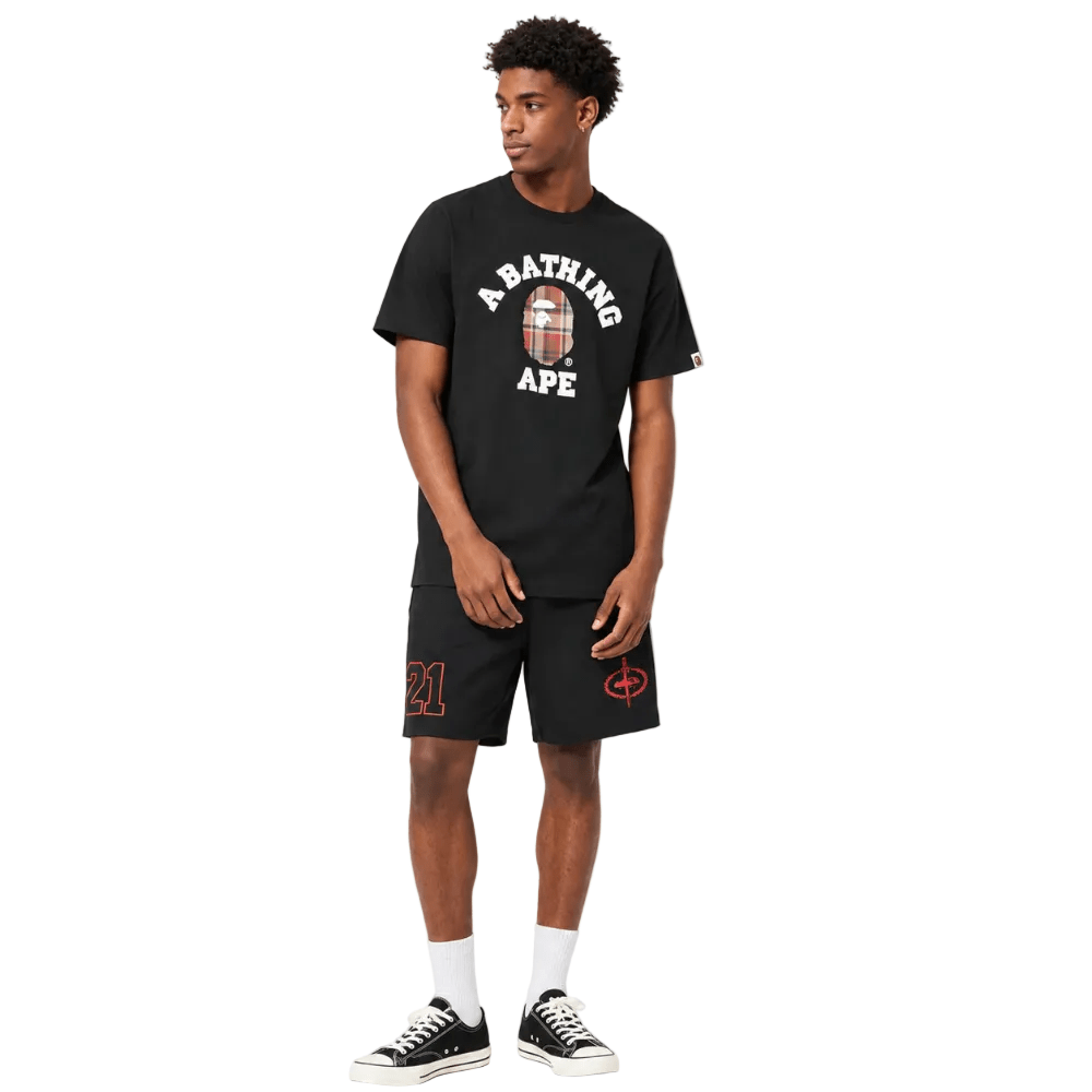 Corteiz x Slaughter Gang 21 Savage Mesh Shorts Black - AFewVibe