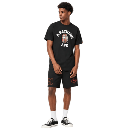 Corteiz x Slaughter Gang 21 Savage Mesh Shorts Black - AFewVibe