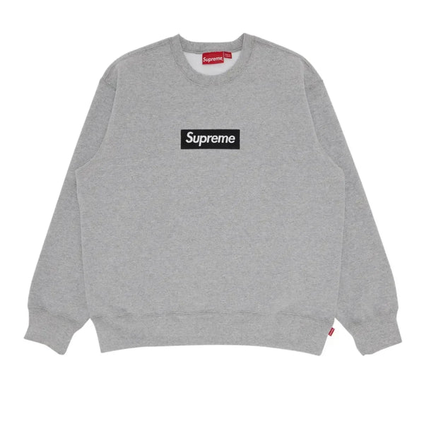 Supreme Box Logo Crewneck Heather Grey - AFV Clothes