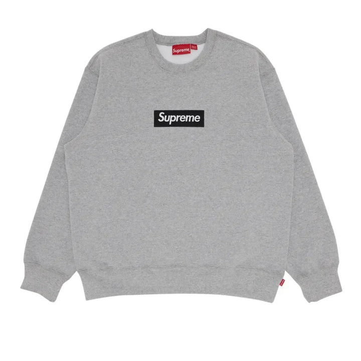 Supreme Box Logo Crewneck Heather Grey - AFV Clothes
