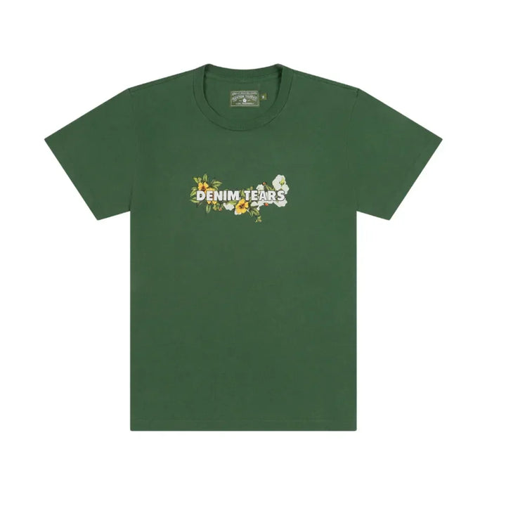 Denim Tears Logo Tee Green - AFV Clothes