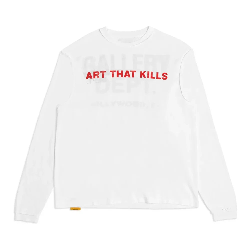 Gallery Dept. Art That Kills Reversible L/S Tee White - AFV Clothes