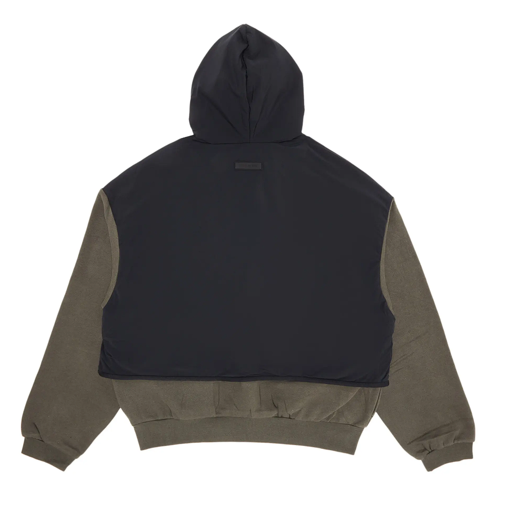 Fear of God Essentials Nylon Fleece Hooded Sweater Ink/Jet Black