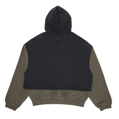 Fear of God Essentials Nylon Fleece Hooded Sweater Ink/Jet Black