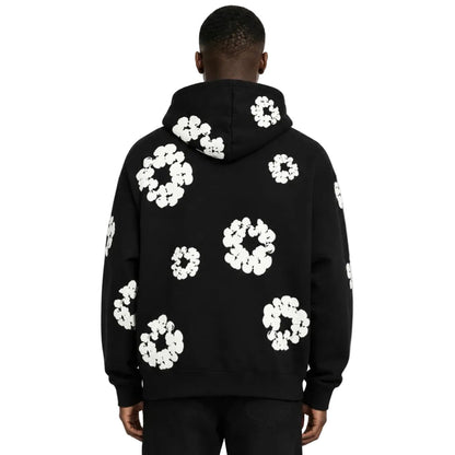 Denim Tears Cotton Wreath Zip Hoodie Black - AFewVibe