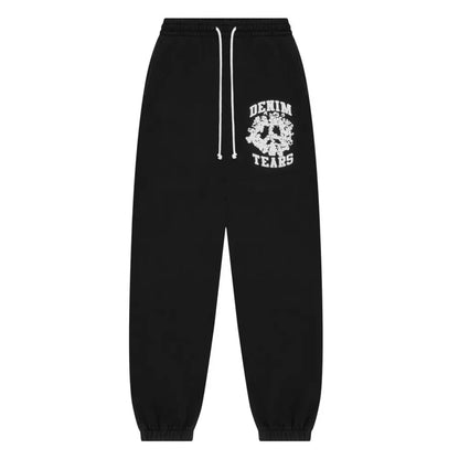 Denim Tears Denim University Sweatpants Black - Afewvibe