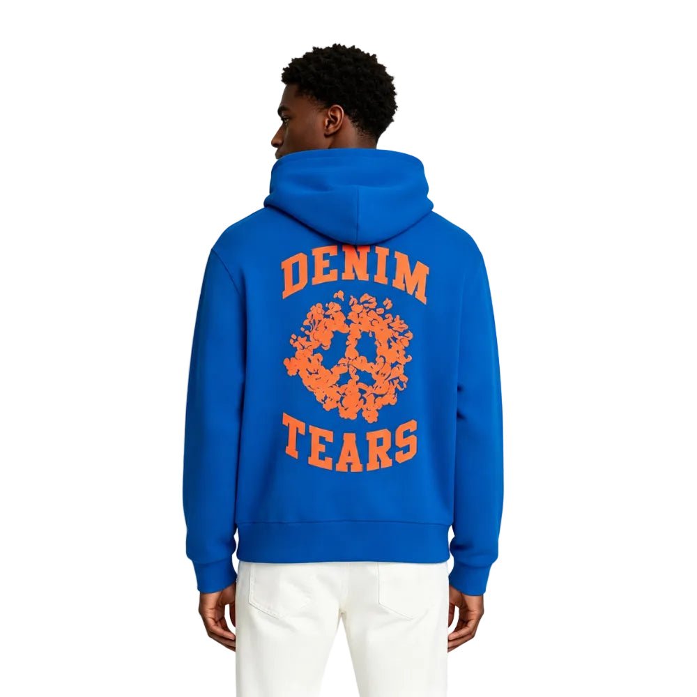 Denim Tears Denim University Zip Hoodie Royal Blue - AFewVibe