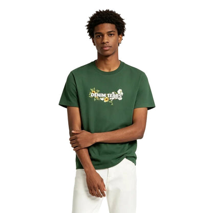 Denim Tears Logo Tee Green - AFewVibe