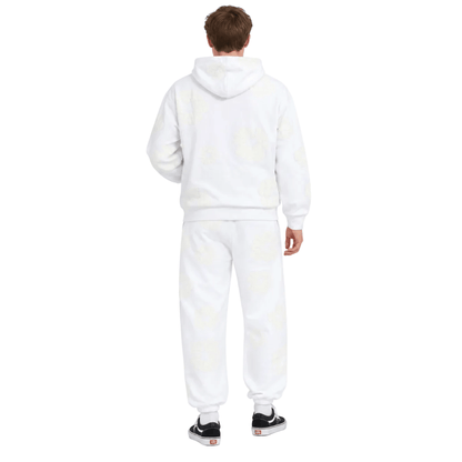Denim Tears Mono Cotton Wreath Sweatpants White - AFewVibe