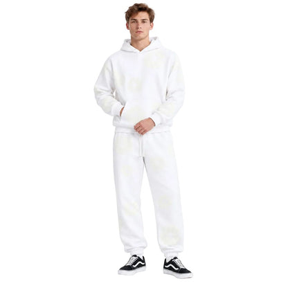 Denim Tears Mono Cotton Wreath Sweatpants White - AFewVibe
