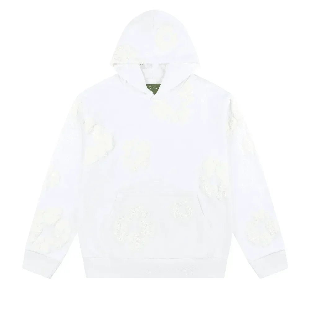 Denim Tears Mono Cotton Wreath Sweatshirt White - Afewvibe