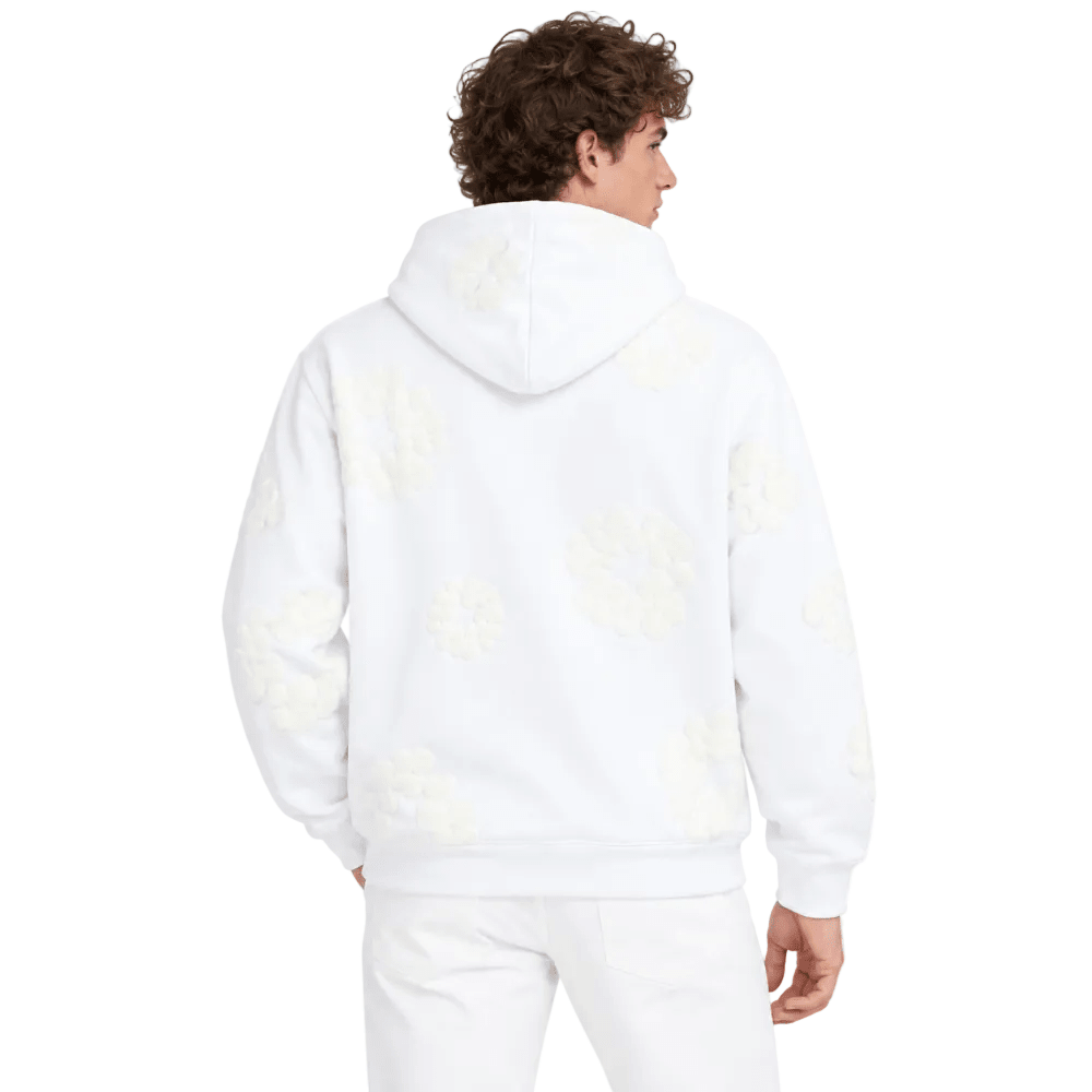 Denim Tears Mono Cotton Wreath Sweatshirt White - AFewVibe