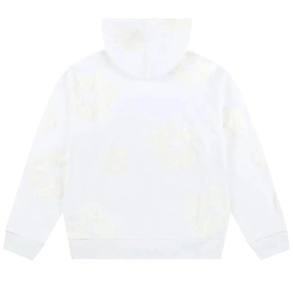 Denim Tears Mono Cotton Wreath Sweatshirt White - AFewVibe