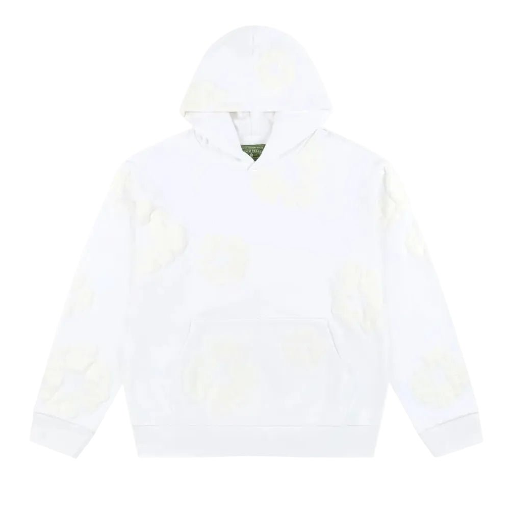 Denim Tears Mono Cotton Wreath Sweatshirt White - AFewVibe