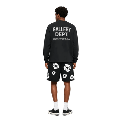 Denim Tears The Cotton Wreath Shorts Black - AFewVibe
