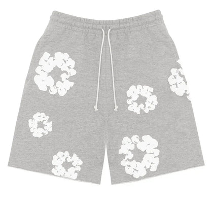 Denim Tears The Cotton Wreath Shorts Grey - Afewvibe