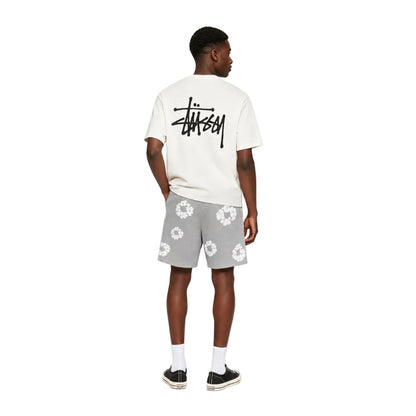 Denim Tears The Cotton Wreath Shorts Grey - AFewVibe