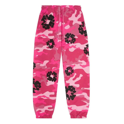 Denim Tears The Cotton Wreath Sweatpant Pink Camo - Afewvibe