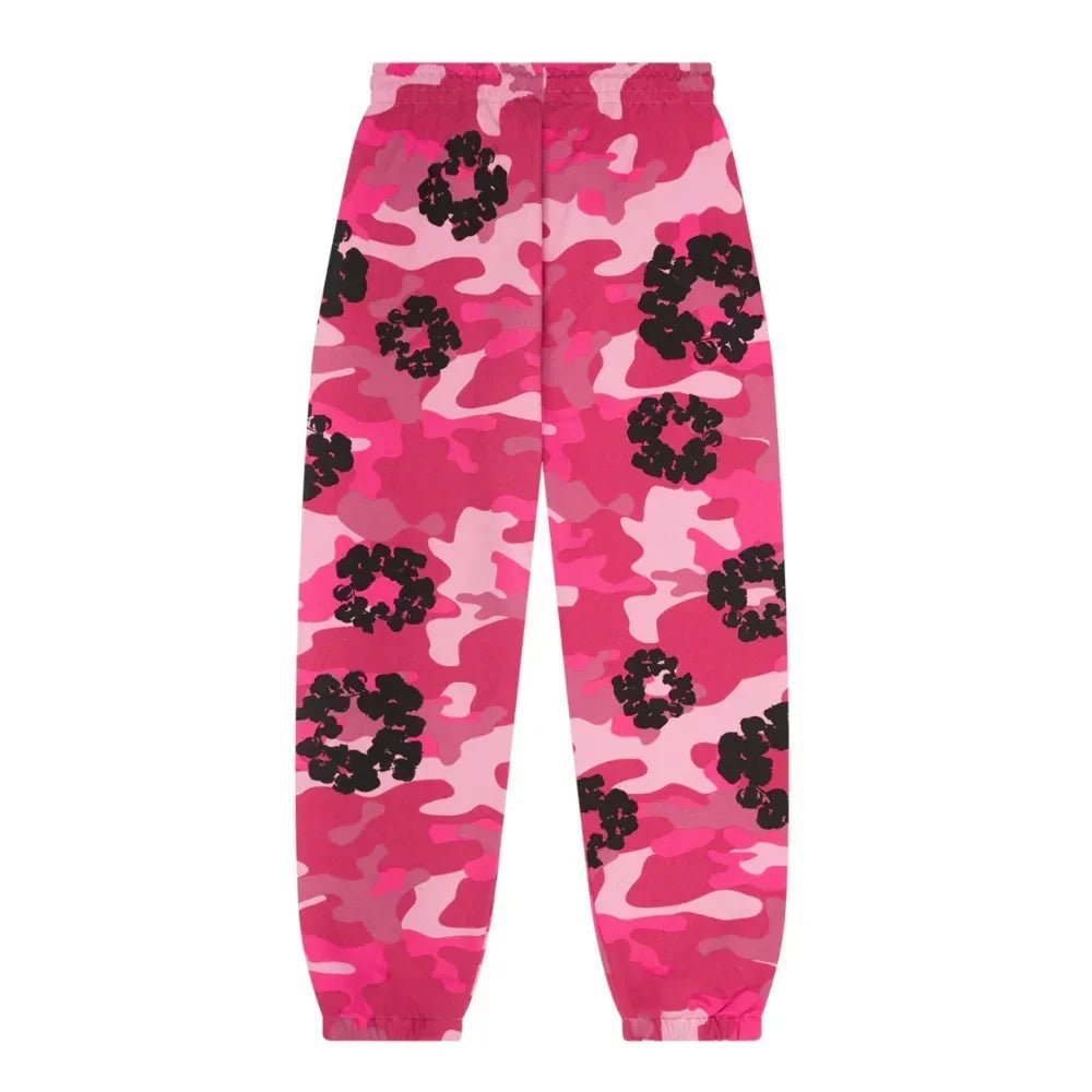 Denim Tears The Cotton Wreath Sweatpant Pink Camo - Afewvibe