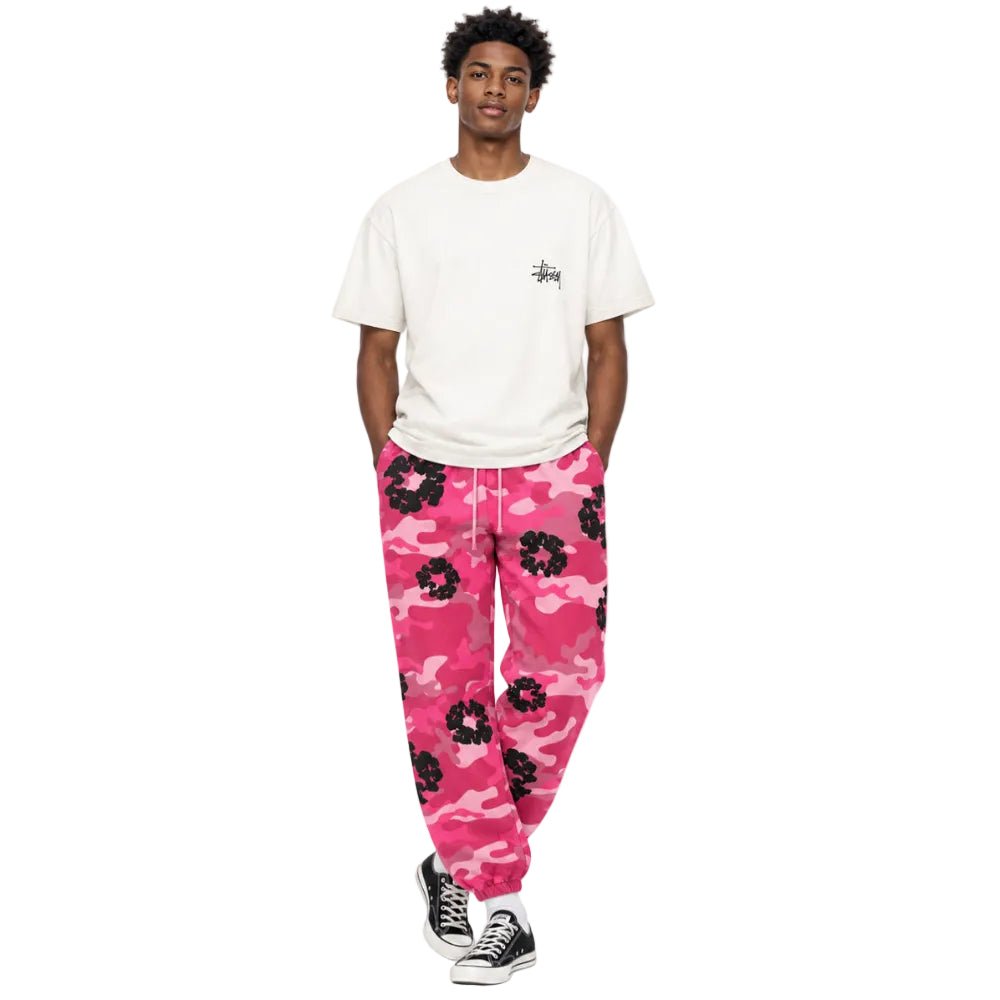 Denim Tears The Cotton Wreath Sweatpant Pink Camo - AFewVibe