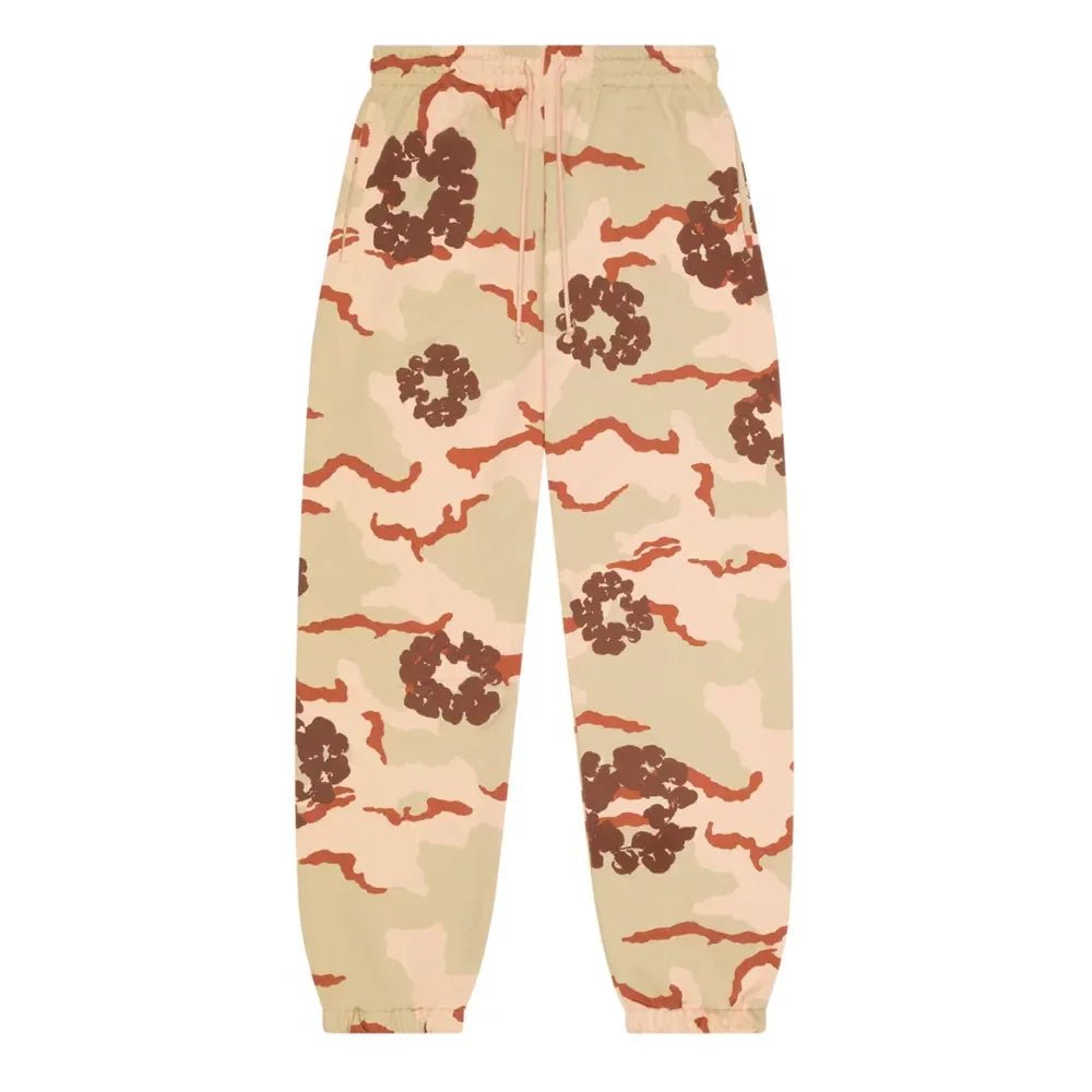 Denim Tears The Cotton Wreath Sweatpant Tan Camo - Afewvibe