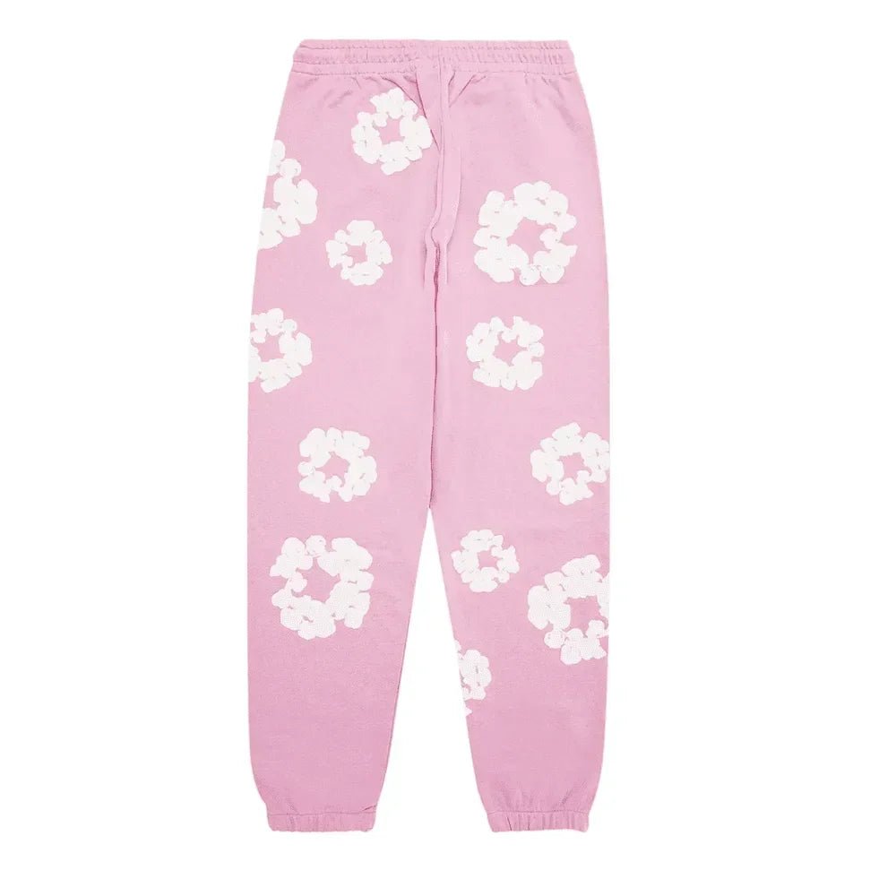 Denim Tears The Cotton Wreath Sweatpants Pink - Afewvibe