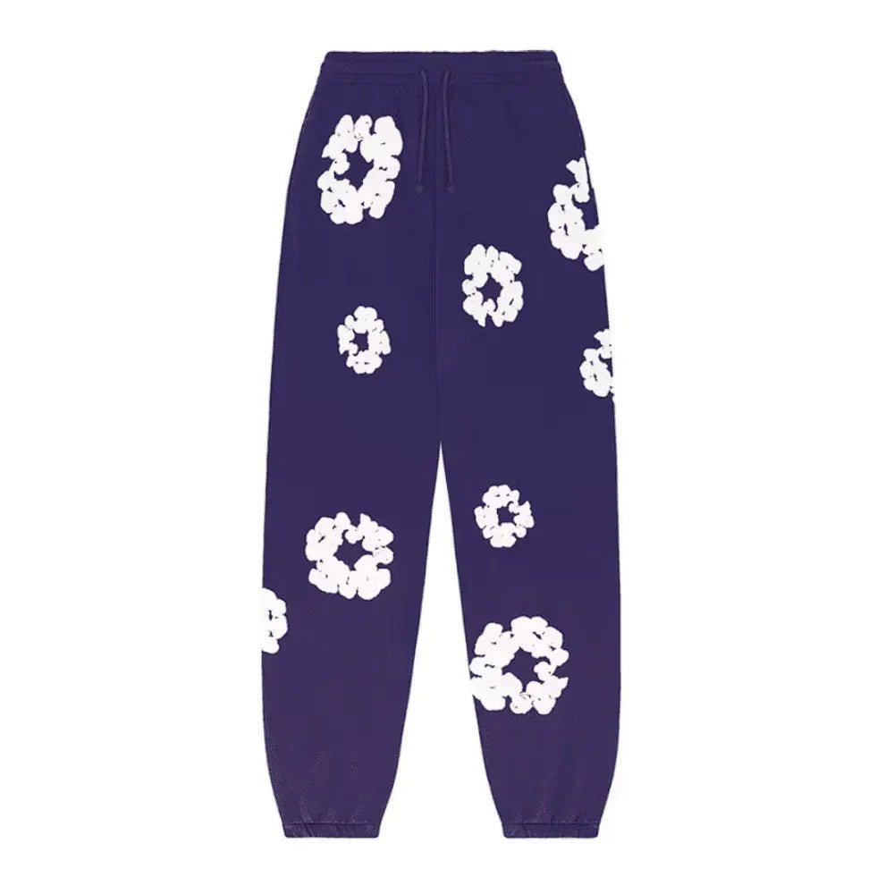 Denim Tears The Cotton Wreath Sweatpants Purple - Afewvibe