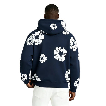 Denim Tears The Cotton Wreath Sweatshirt Navy - AFewVibe