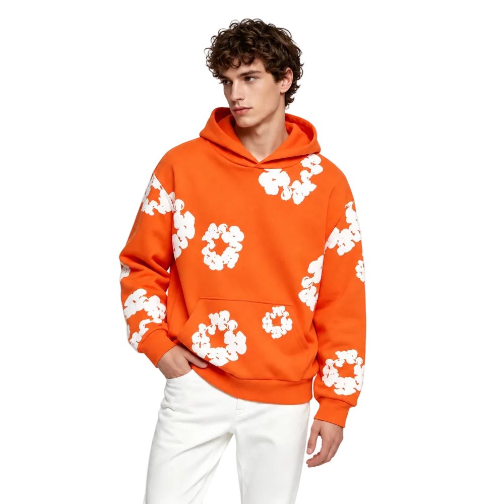 Denim Tears The Cotton Wreath Sweatshirt Orange - AFewVibe