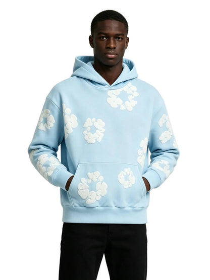 Denim Tears The Cotton Wreath Sweatshirt Powder Blue - Afewvibe