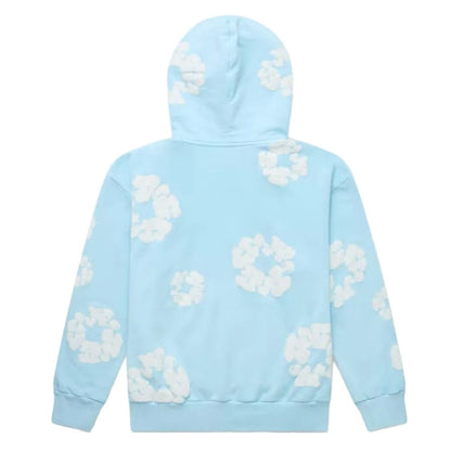Denim Tears The Cotton Wreath Sweatshirt Powder Blue - Afewvibe