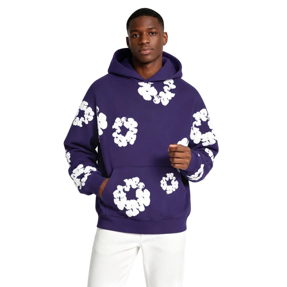 Denim Tears The Cotton Wreath Sweatshirt Purple - AFewVibe