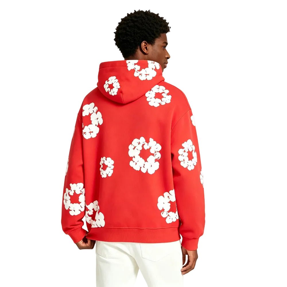 Denim Tears The Cotton Wreath Sweatshirt Red - AFewVibe