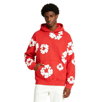 Denim Tears The Cotton Wreath Sweatshirt Red - AFewVibe