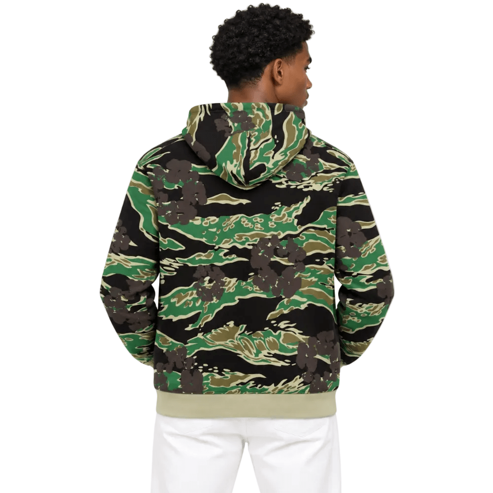 Denim Tears The Cotton Wreath Zip Sweatshirt Green Camo - AFewVibe