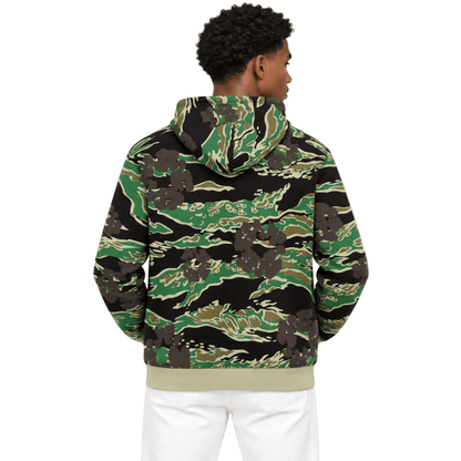 Denim Tears The Cotton Wreath Zip Sweatshirt Green Camo - AFewVibe