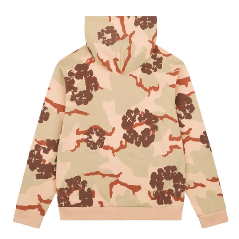 Denim Tears The Cotton Wreath Zip Sweatshirt Tan Camo - AFewVibe