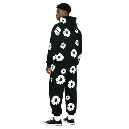 Denim Tears The Cottonwreath Sweatpants Black - AFewVibe