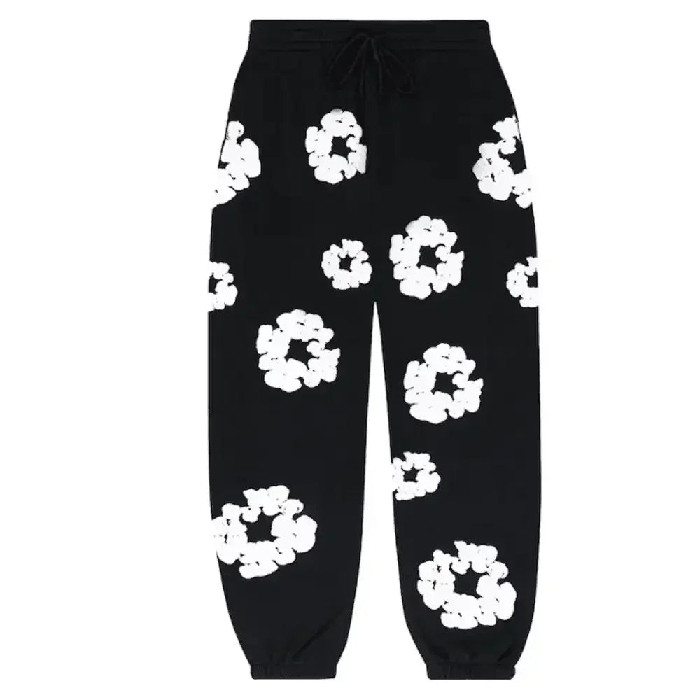 Denim Tears The Cottonwreath Sweatpants Black - Afewvibe