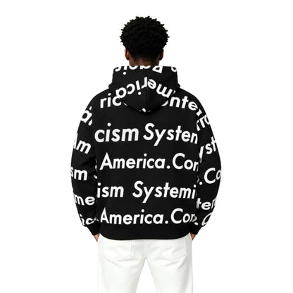 Denim Tears x Arthur Jafa Systemic Racism Controls America Zip Up Hoodie Black - AFewVibe