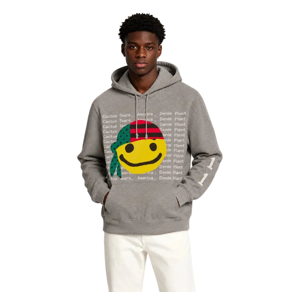 Denim Tears x CPFM Cactus Tears Hoodie Grey - AFewVibe
