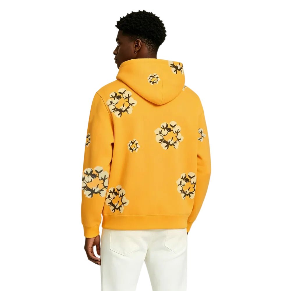 Denim Tears x CPFM Cactus Tears Wreath Hoodie Yellow - AFewVibe