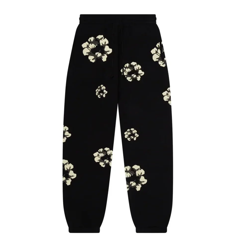 Denim Tears x CPFM Cactus Tears Wreath Sweatpants Black - Afewvibe
