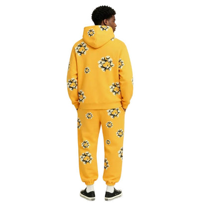 Denim Tears x CPFM Cactus Tears Wreath Sweatpants Yellow - AFewVibe