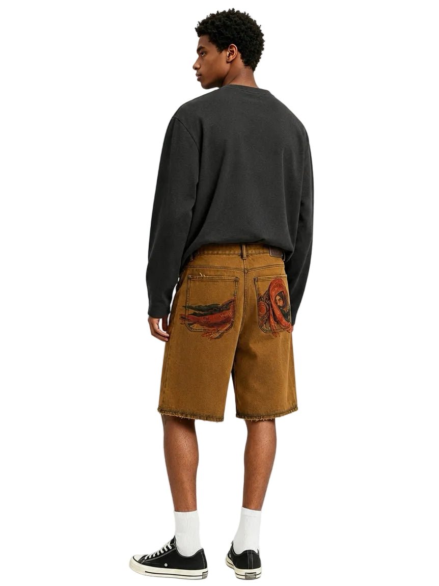 Derschutze yasmin v3 Jorts tinted denim shorts - AFewVibe