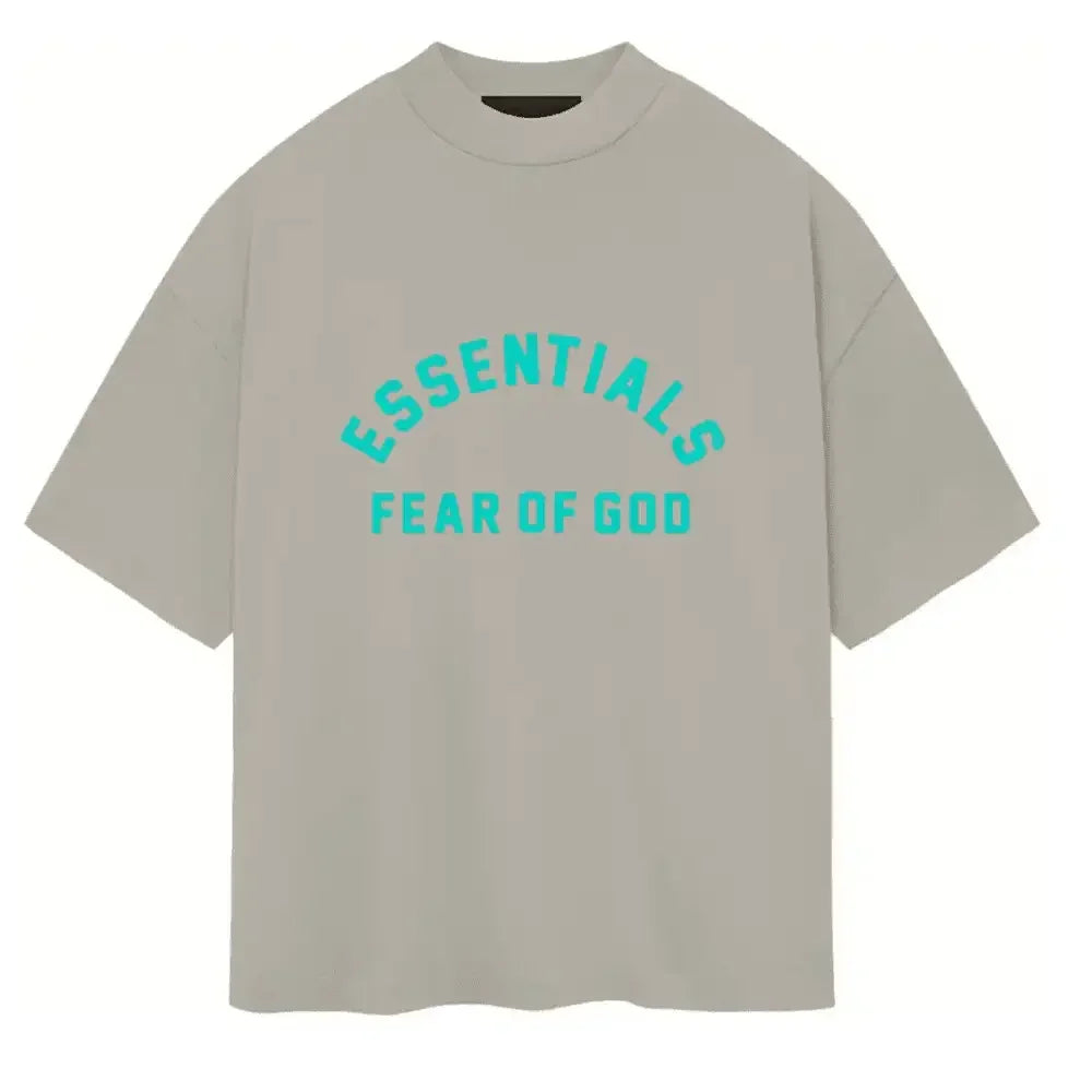 Fear of God Essentials Heavy Jersey Crewneck T-Shirt Seal - AFV Clothes