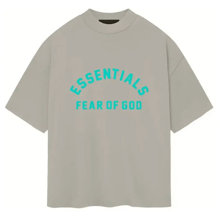 Fear of God Essentials Heavy Jersey Crewneck T-Shirt Seal - AFV Clothes