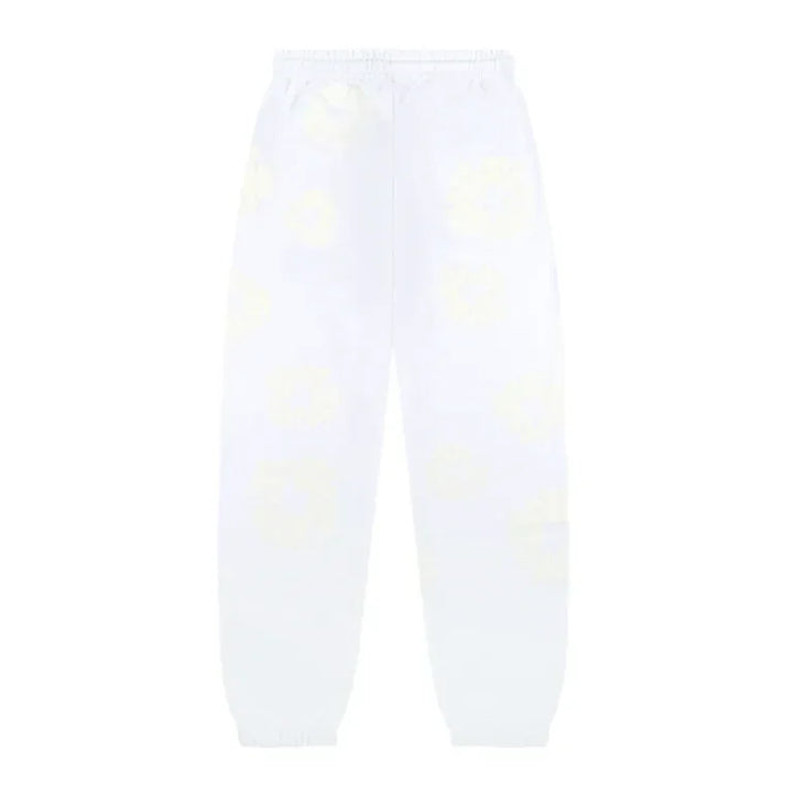 Denim Tears Mono Cotton Wreath Sweatpants White - AFV Clothes
