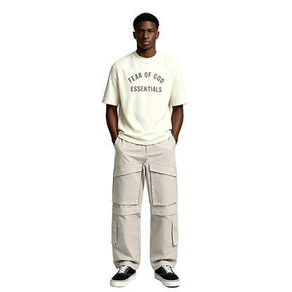 Entire Studios Cotton cargo pants Off White - AFewVibe